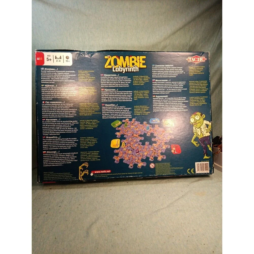 Zombie Labyrinth - Board Game made in Finland